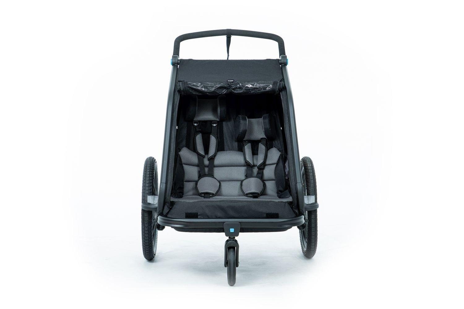 Cube Kinder Fahrradanhänger Double CMPT schwarz - Image 5