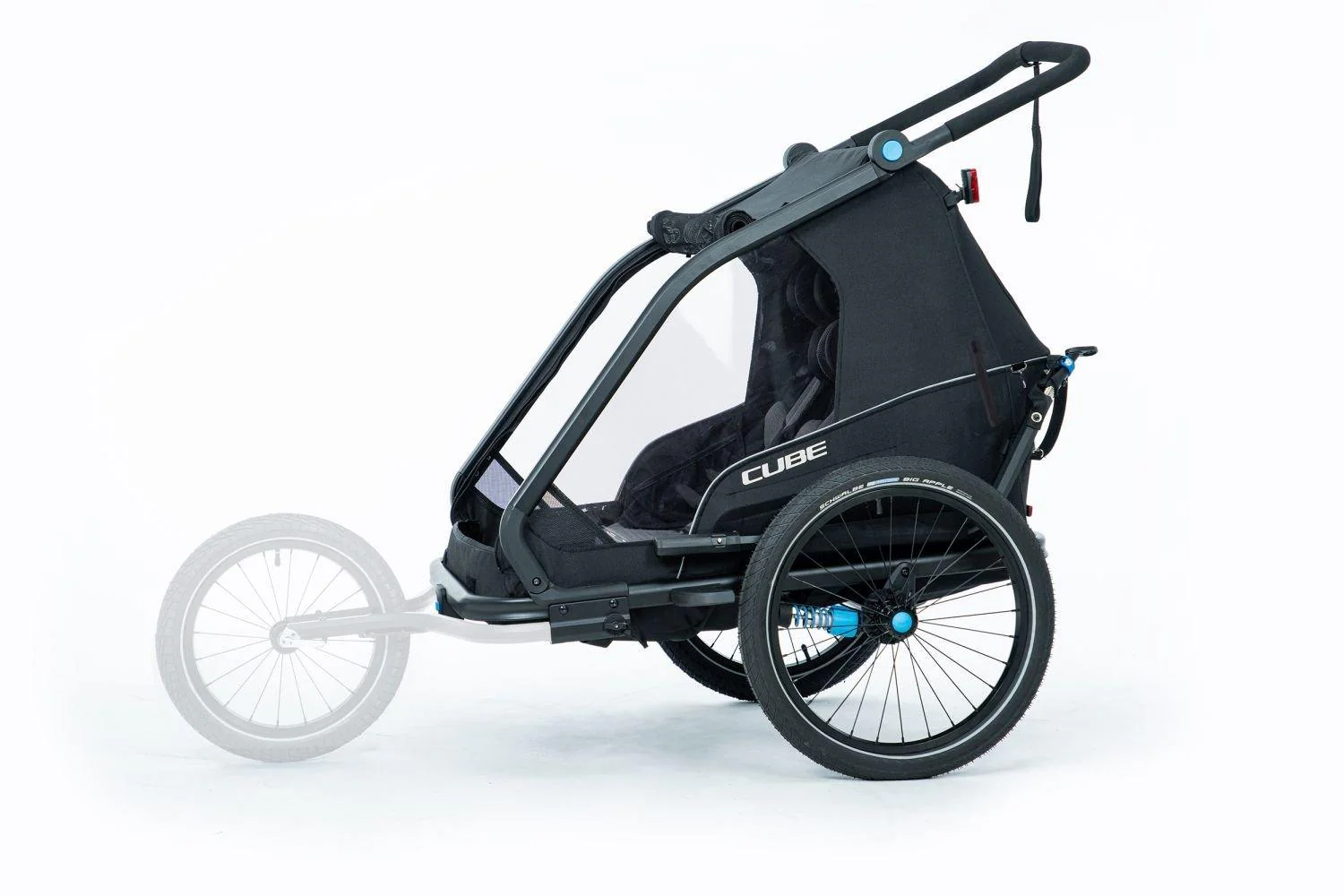 Cube Kinder Fahrradanhänger Double CMPT schwarz - Image 9