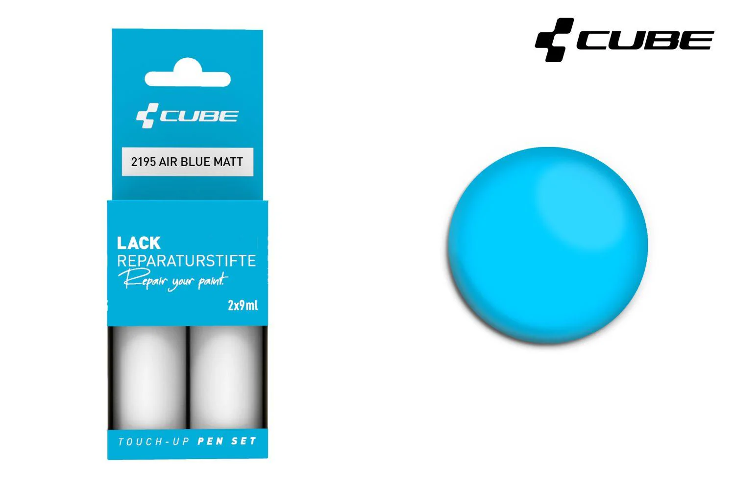 Cube Lackstift Set AIR BLUE matt 2195