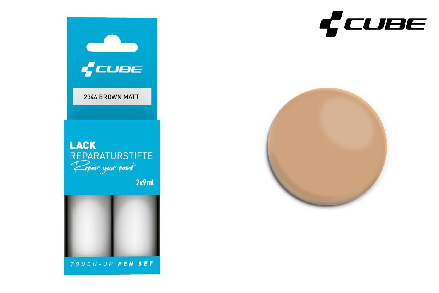 Cube Lackstift Set BROWN matt 2344