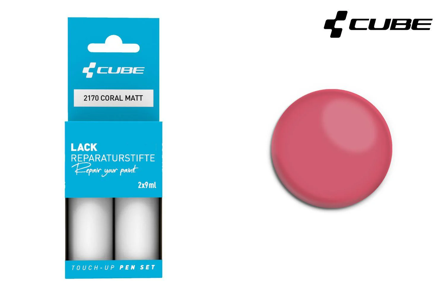 Cube Lackstift Set CORAL matt 2170