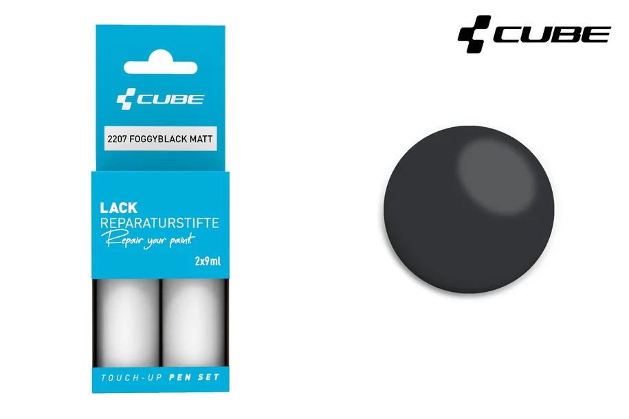 Cube Lackstift Set FOGGYBLACK matt 2207