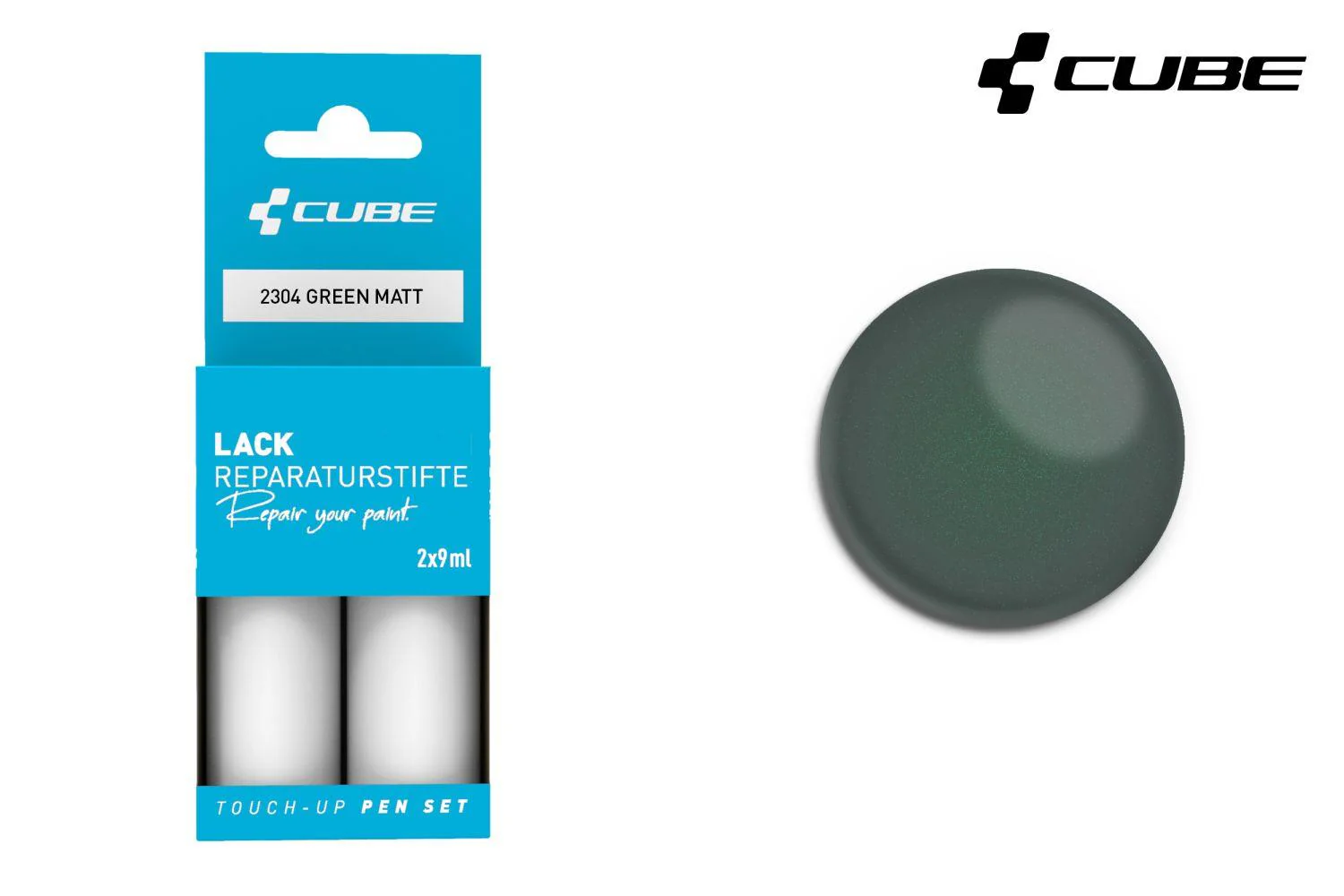 Cube Lackstift Set GREEN matt 2304