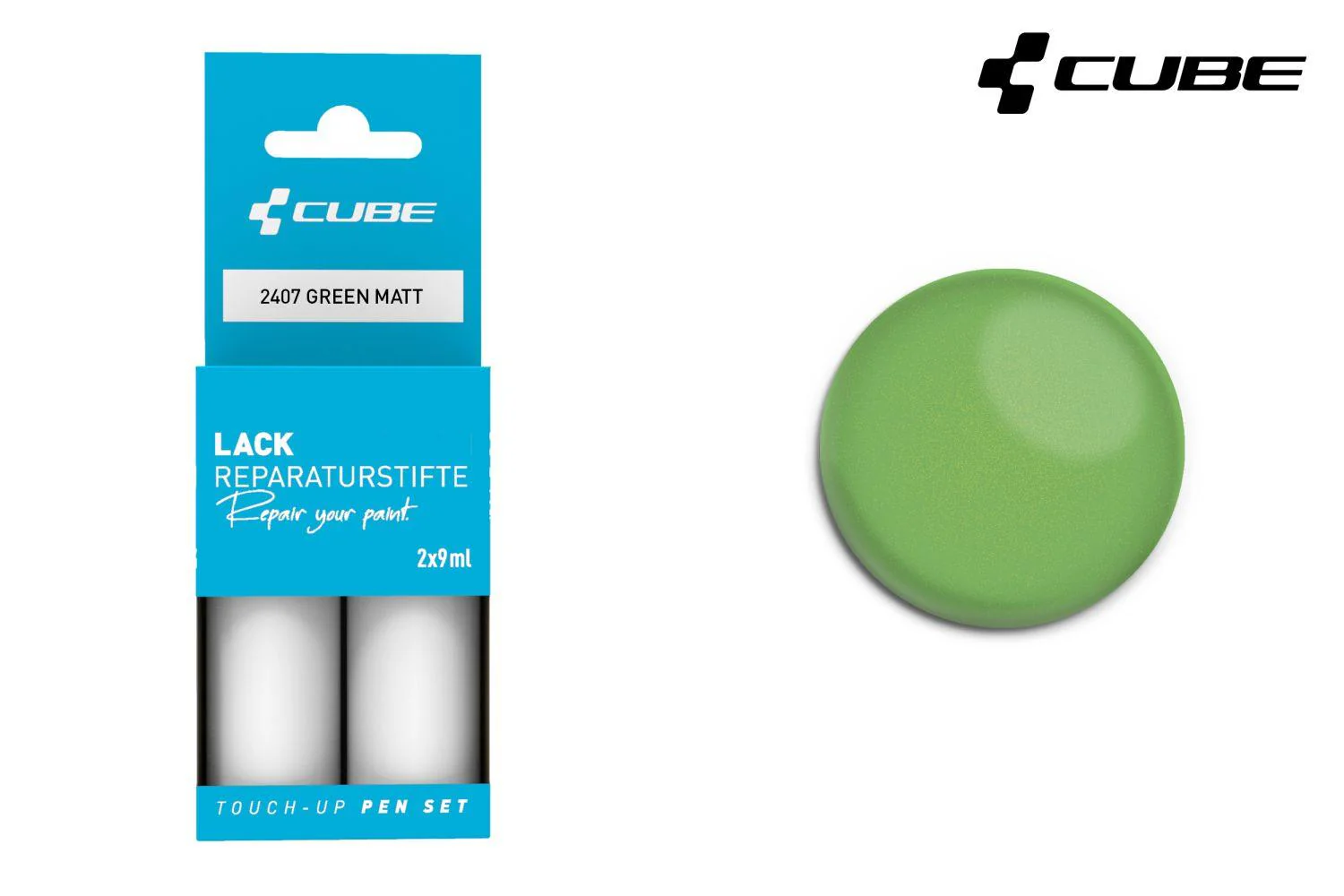 Cube Lackstift Set GREEN matt 2407