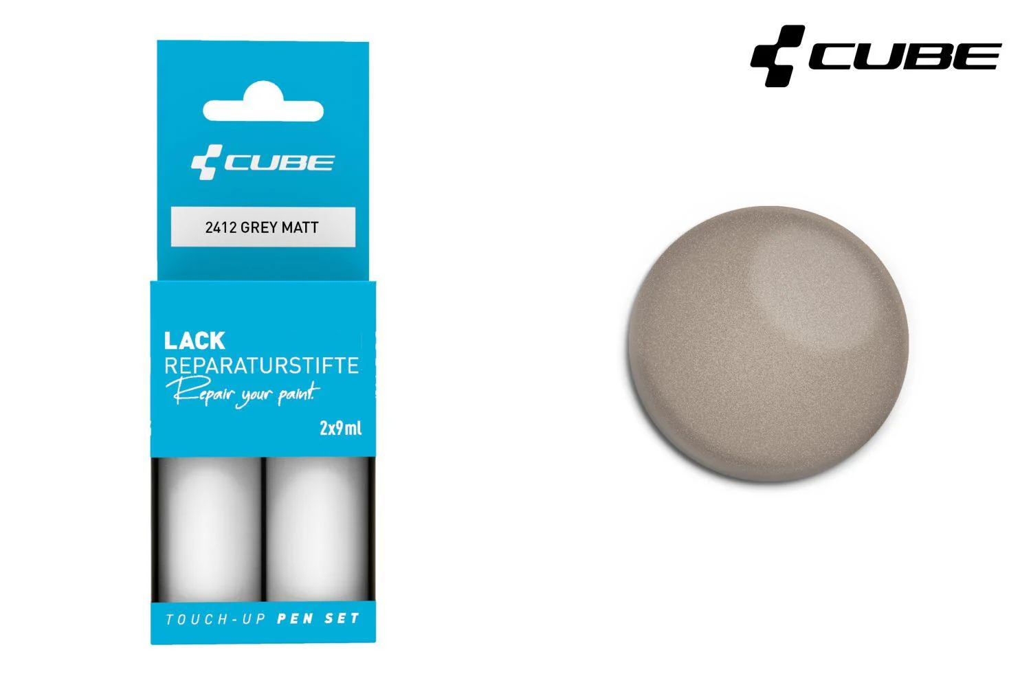 Cube Lackstift Set GREY matt 2412