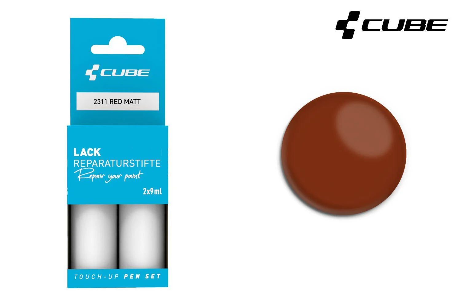 Cube Lackstift Set RED matt 2311