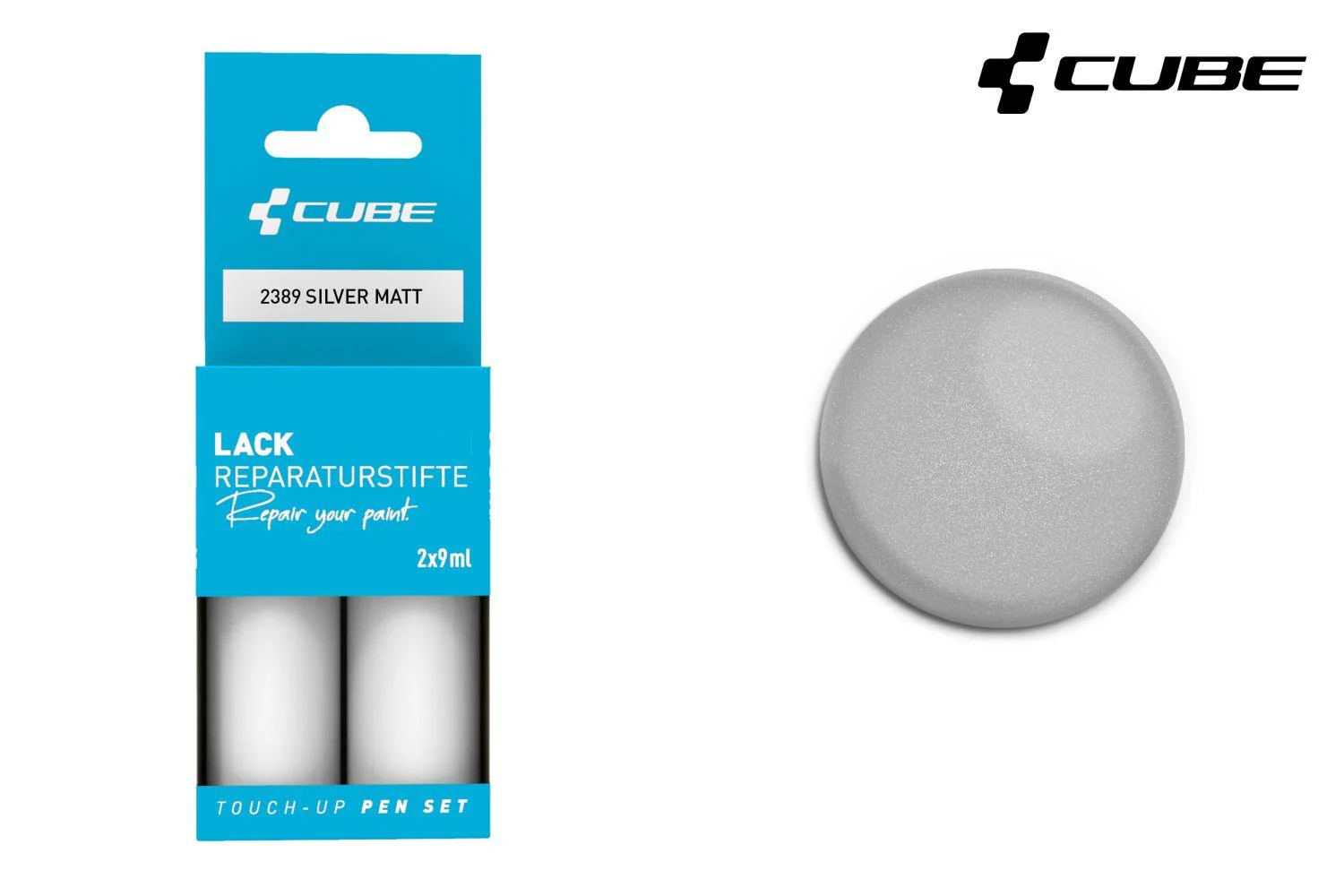 Cube Lackstift Set SILVER matt 2389