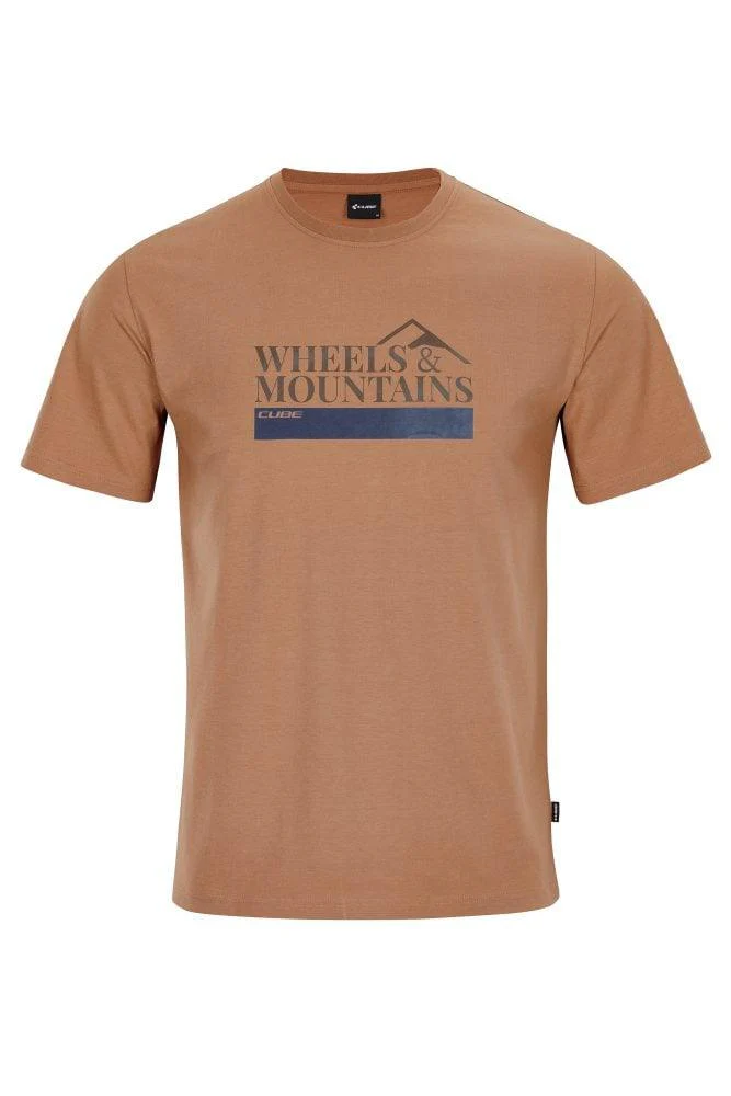 Cube Organic T-Shirt Wheels & Mountains - Image 3